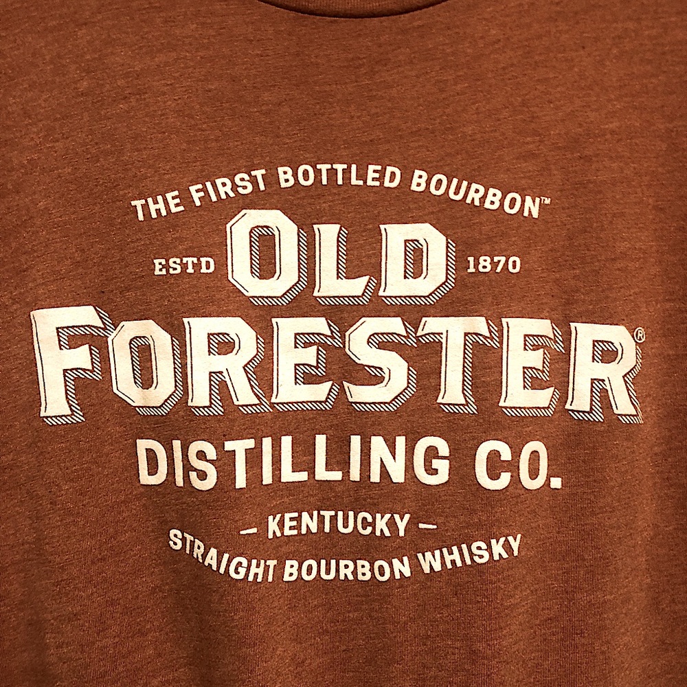 Official Old Forester bourbon tee- never worn size large
